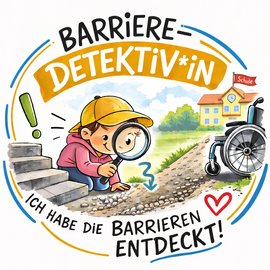 Logo «Barriere-Detektiv*in»