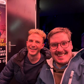 Michael Elsener zusammen mit unserem Mitglied 