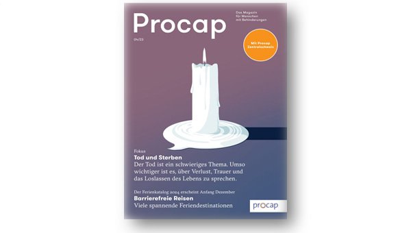 Titelbild Procap Magazin mit Kerze 