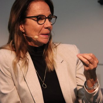 Moderatorin Gabriela Späni