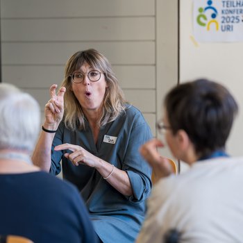 Gebärdensprachdolmetscherin