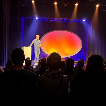 Michl Elsener auf der Bühne